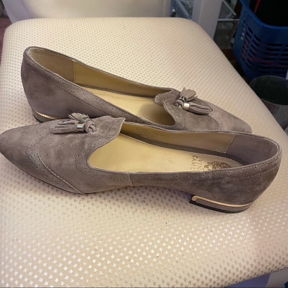 Vince Camuto Suede Tassel Loafers